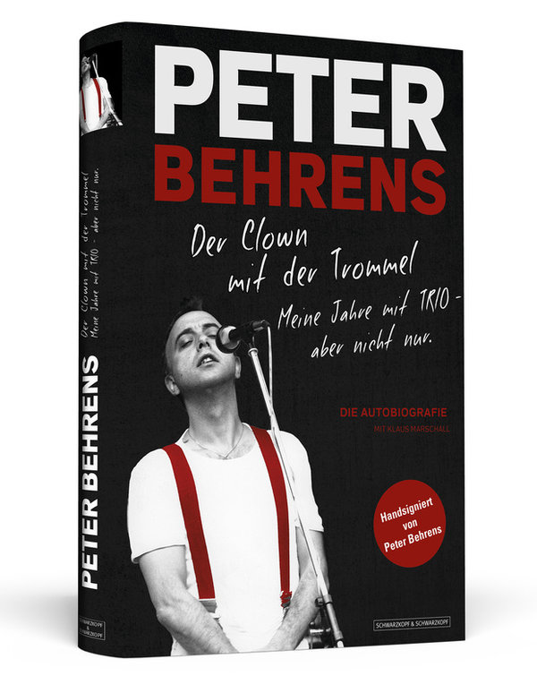 PETER BEHRENS: DER CLOWN MIT DER TROMMEL. HANDSIGNIERT VON PETER BEHRENS.